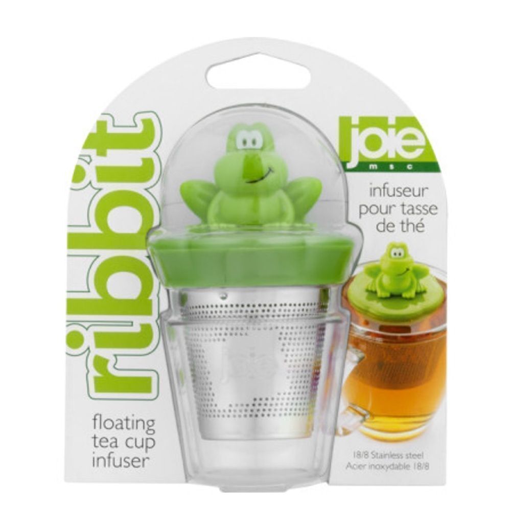 Joie Ribbit floating tee cup infuser with tee spoon